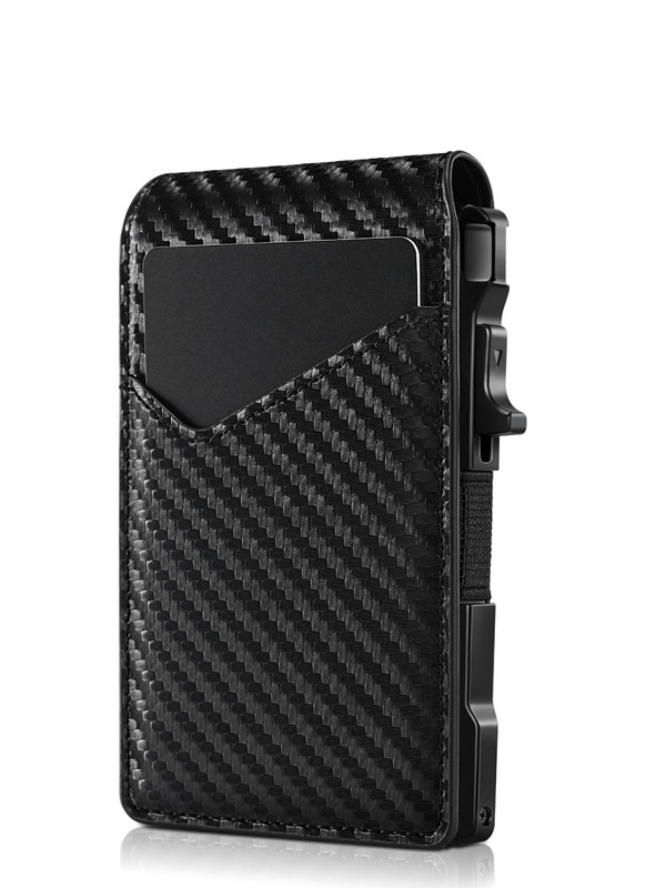 Men's Portable Aluminum Ultra-Thin Wallet, Holds 12 Credit Cards, Rfid Protected, Ideal Gift for Valentine's Day, Father's Day, Thanksgiving