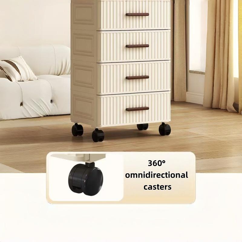 Stackable lightweight drawer cabinet, eco-friendly durable plastic, safe and odorless. Multi independent drawers organize small items, sundries, daily necessities and cosmetics. Supports free stacking, waterproof and moisture-proof for bathroom and kitche