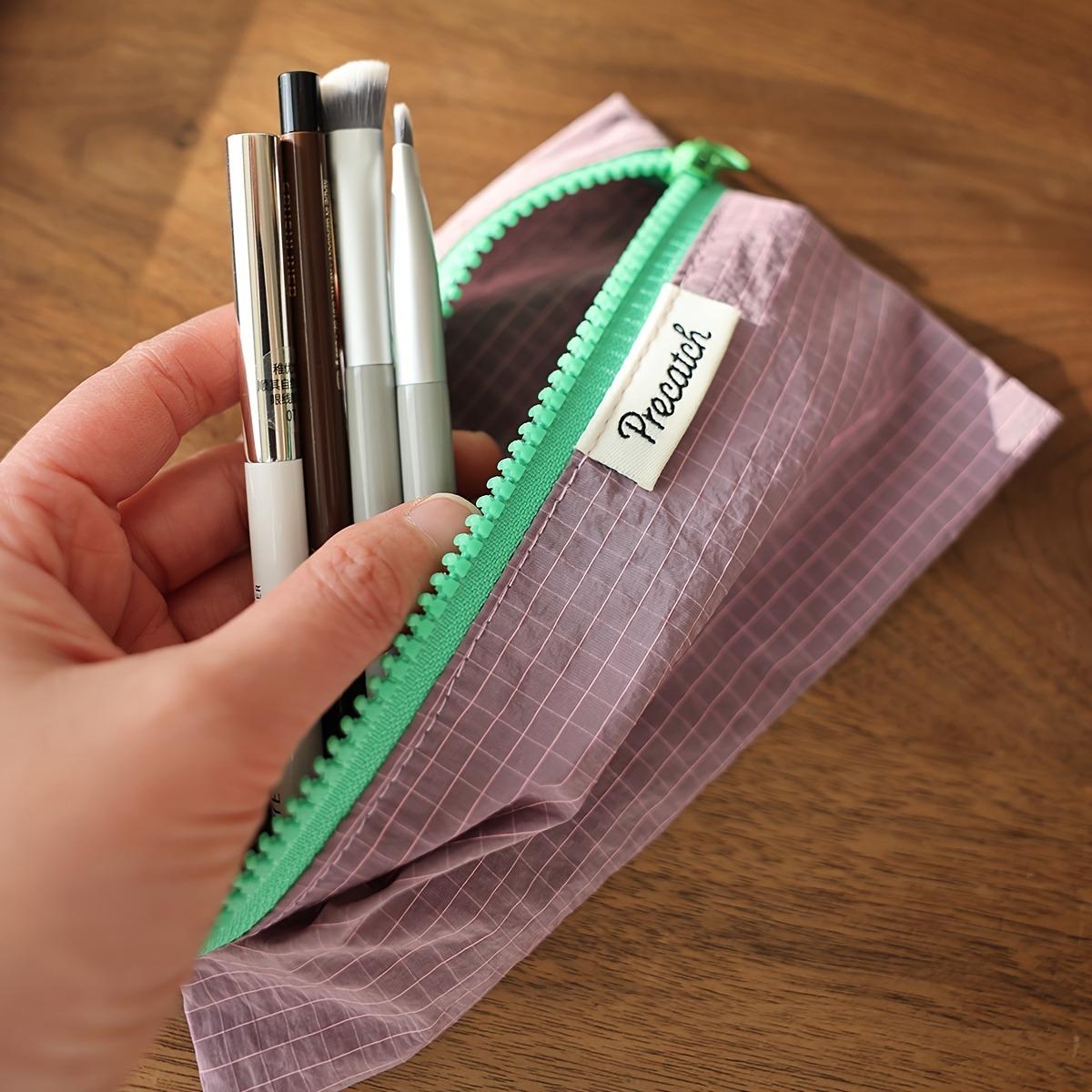 Nylon Zipper Pouch Organizer, 1 Count Portable Lightweight Storage Bag for Organizing Pens, Jewelry, Coins, and Small Accessories, Simple Stylish Easy-to-carry Design for Daily Use
