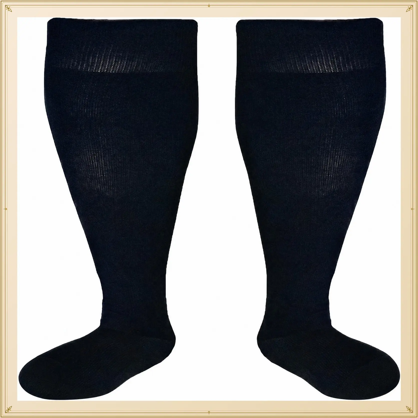Big and Tall Compression Socks Sizes L to 8XL, Comfortable Knee High Socks for Men and WomenGift