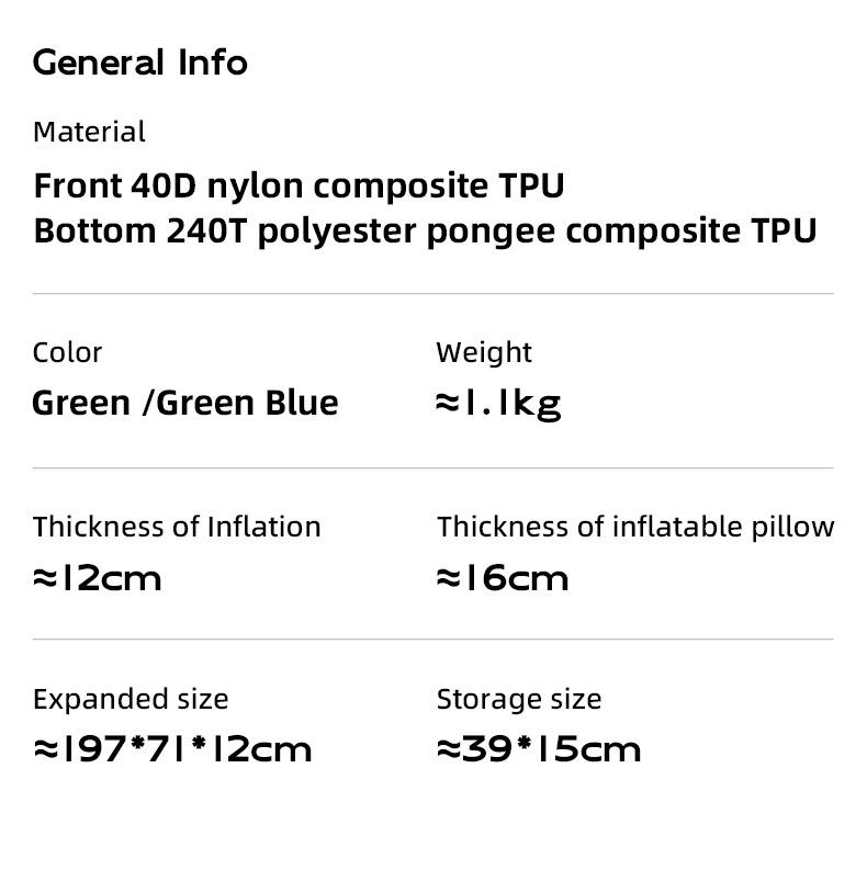 Camping Sleeping Pad Ultralight Inflator Camping Mat with Built-in Foot Pump & Pillow, Upgraded Compact Camping Air Mattress for Camping, Backpacking, Hiking