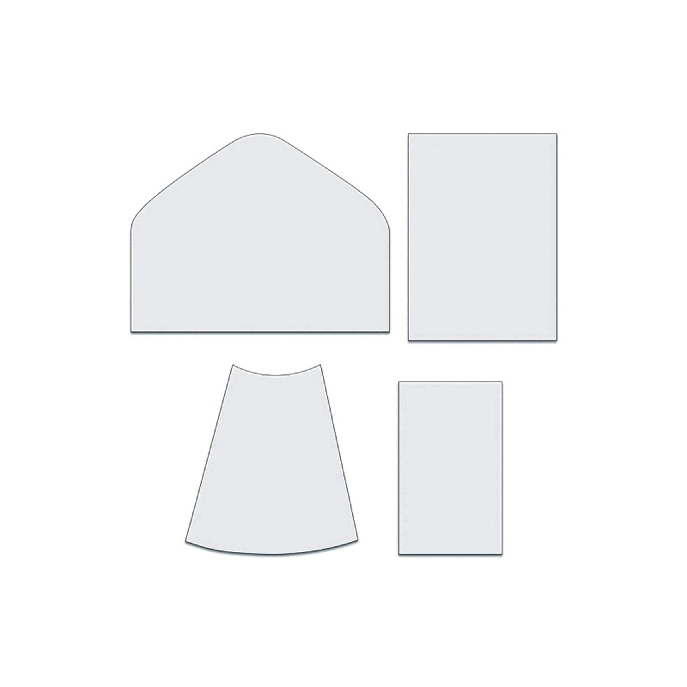 4pcs Multi-Layer Card Storage Bag Sewing Template DIY Clutch Bag Sewing Pattern Quilting Template Reusable Transparent PET Craft Pattern Template Sewing Supplies Accessories Precision Measuring Marking Pattern Guide Tool