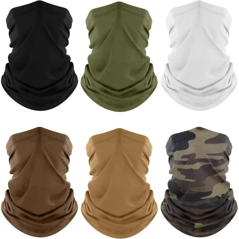 outdoor sports Fuinloth Neck Gaiter, 6 Pack Cooling UV Protection Bandana Face Mask Gator |   Breathable Sweat Wicking, UPF 50, Sun Wind Dust Shield, Quick Dry & Washable, 95% Polyester 5% Spandex