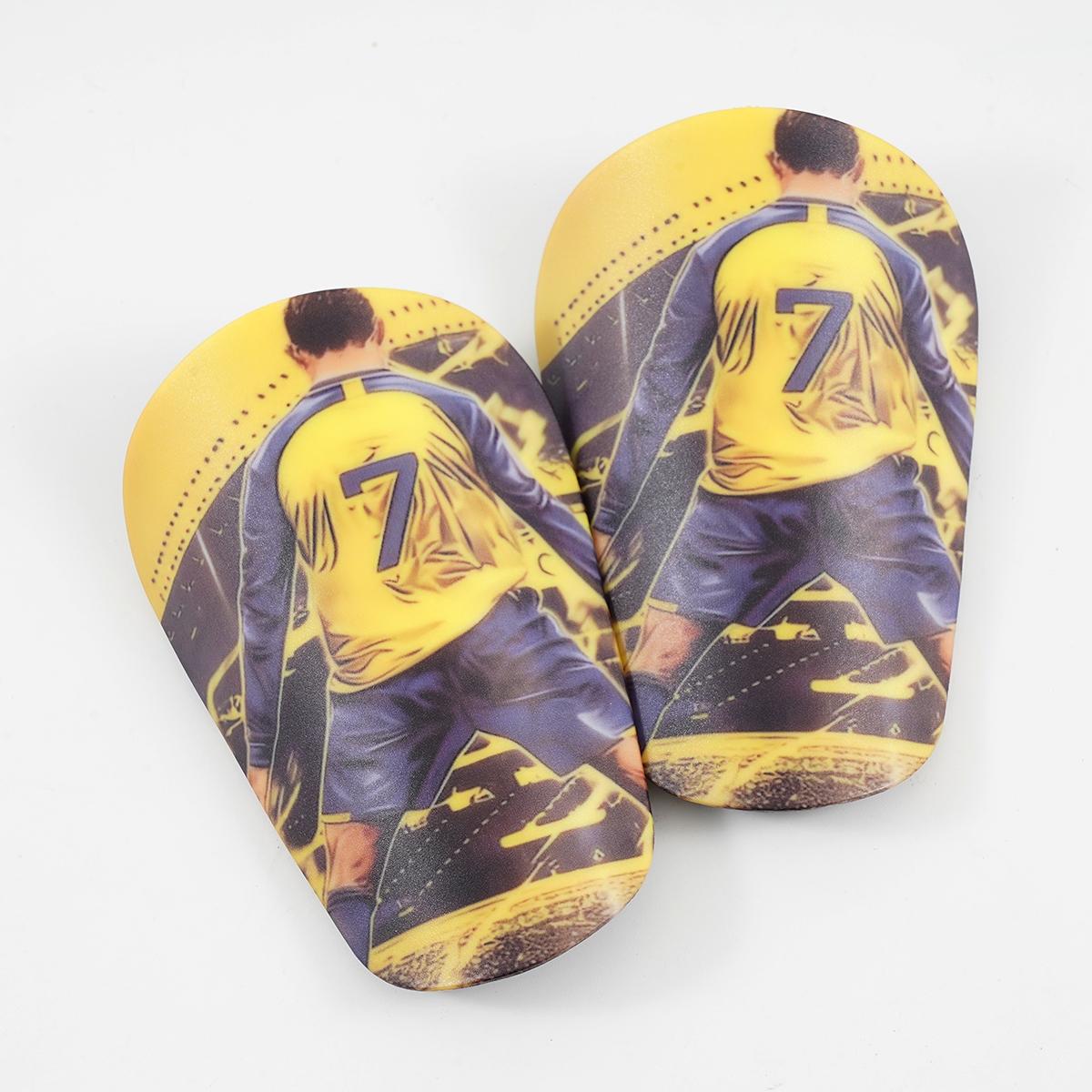 1 Pair Size 7 Football Training Inserts, Thick Bottom, Secure Fit for Calf, Comfortable Wear, Ideal for Soccer Practice