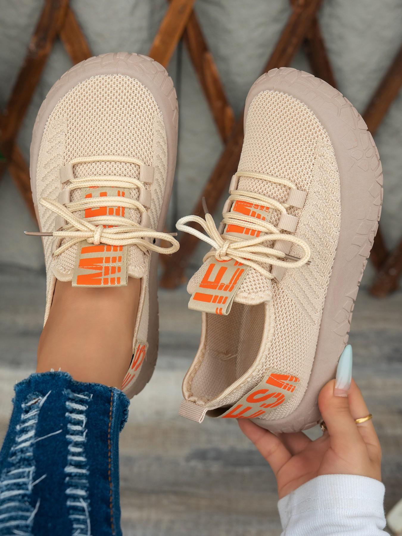 Women's Casual Sneakers, Breathable Mesh, Elastic Laces, Thick Sole, Thick Soled Sneakers, Anti-Slip, Lightweight, Casual Athletic Sneakers, Trendy, Perfect for Daily Wear, Sports, Outdoor Activities