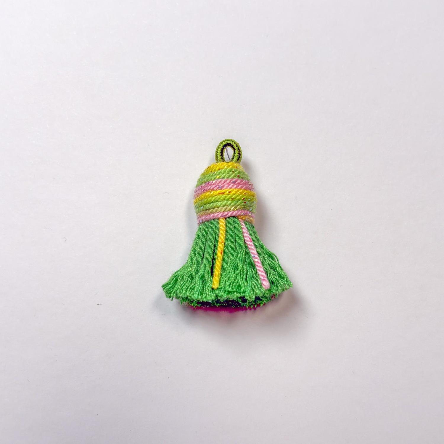 Starry Sky Gradient Tibetan Style Cotton Thread Tassel Pendant/Accessory/Bracelet DIY Semi-finished Jewelry Making Accessories Charms