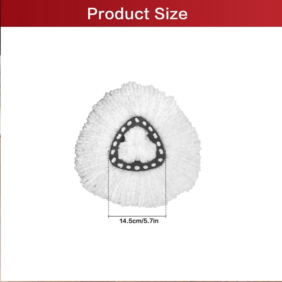 Rotating Mop Head Replacement Part Compatible with O-Cedar, Microfiber Mop Head, Fine Fiber Design, Durable & Efficient Cleaning Solution