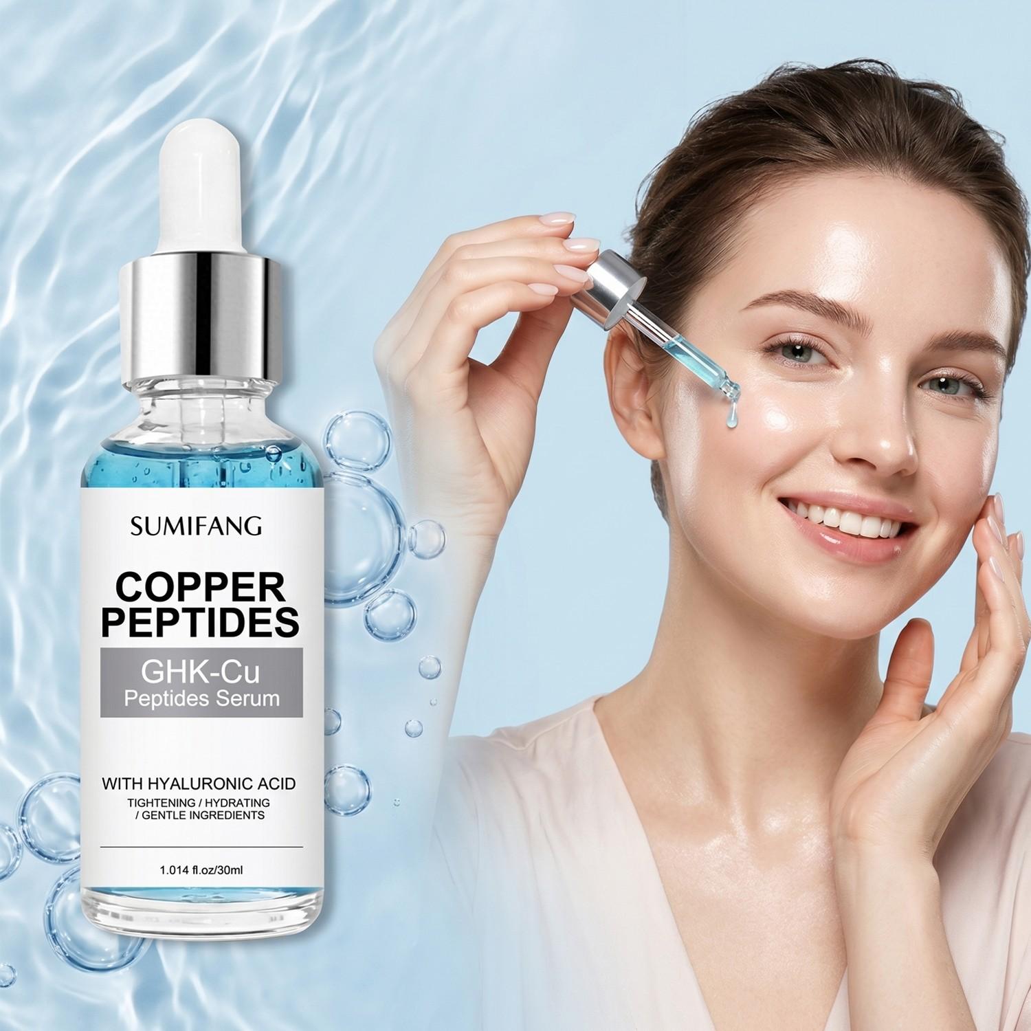 Ghk-Cu Serum for All Skin Types, Overnight Recovery, Firming & Hydrating, Sun Damage Repair, Soothes Sensitivity, Reduces Fine Lines, Mother's Day Gift
