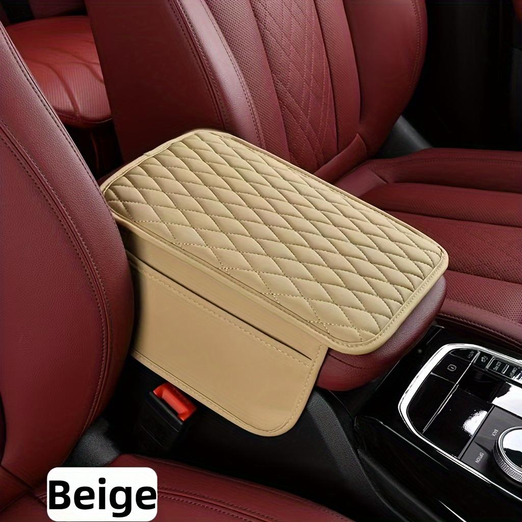 Car Armrest Box Mat, PU Leather Storage Pad, Multiple Colors, High Quality