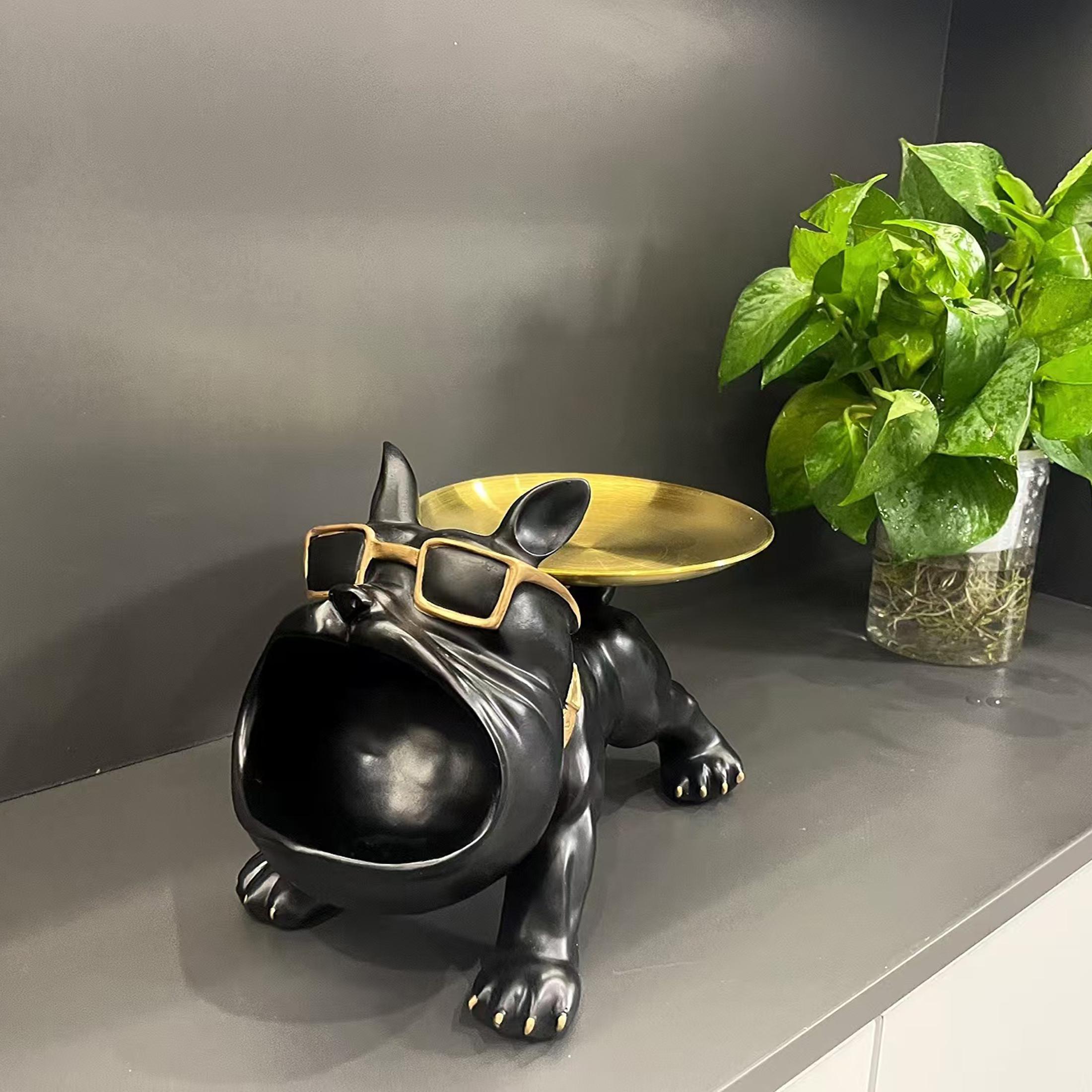 The dog entered the door, the key storage box, the shoe cabinet, the living room, the bedroom decoration, the storage decoration.