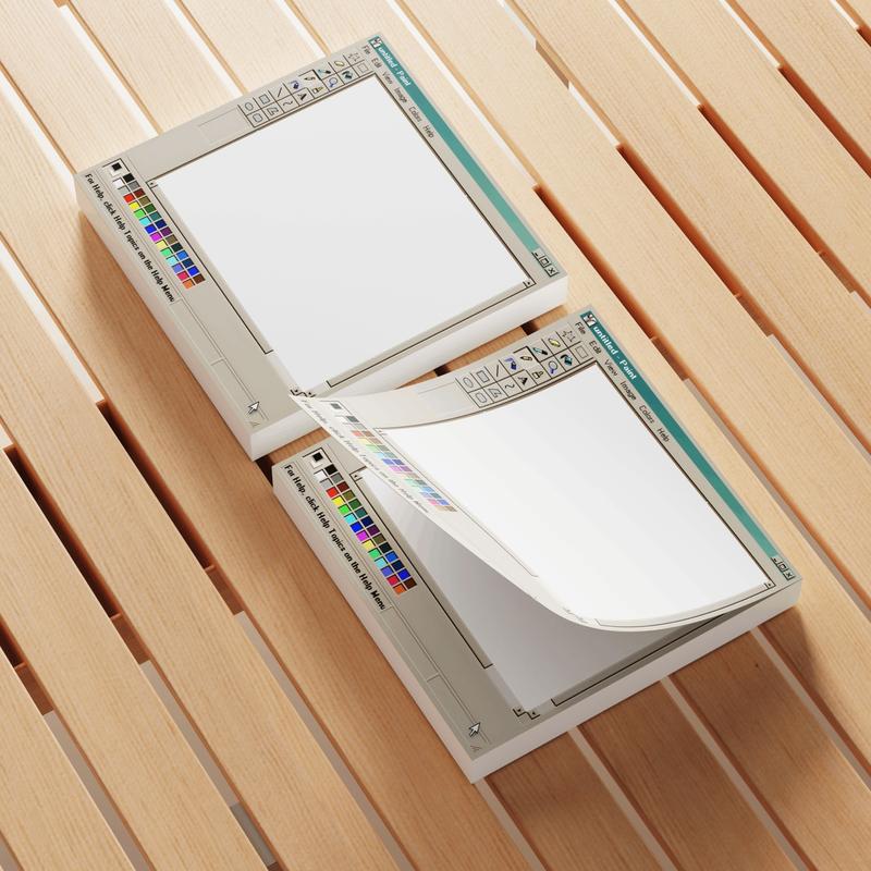 Retro Computer Design Sticky Note, 3 Counts/set Creative Office & School Notepad, Perfect Gift for Students and Teachers, Office Supplies