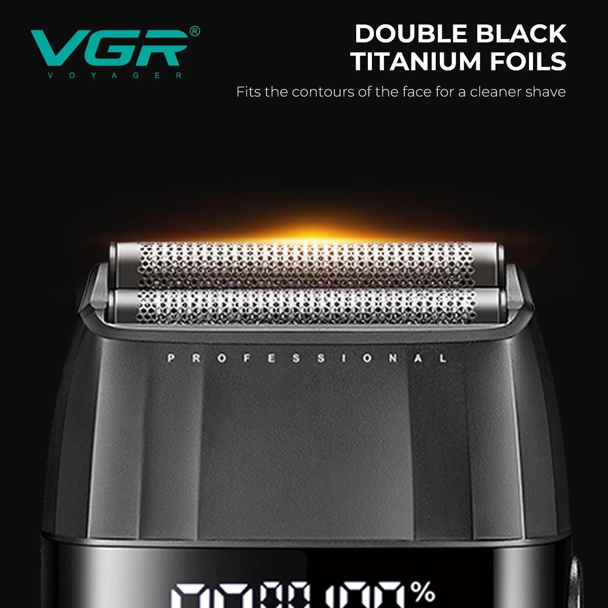 VGR Clippers Professional Hair Clippers USB 3 in 1 Barber Combo Haircut Machine 9000RPM Motor DLC Blade Clipper For man V-640S3