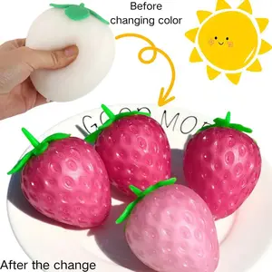 Soft Strawberry Fruit Squishy Toy – Slow Rising Stress Relief for Kids & Adults, Squeeze Anti-Anxiety Sensory Fidget Toy