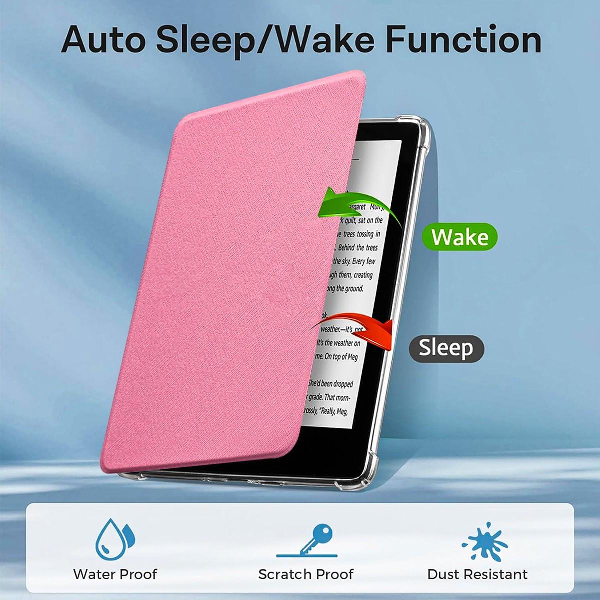 Transparent Shockproof Magnetic Case for 7-Inch Kindle Paperwhite 12th Edition, Clear Protective Cover for Kindle Colorsoft Signature Edition