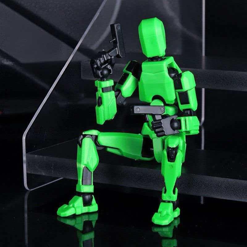 3D Printed Robot Model, Fully Assembled, Multiple Joints, Activity Joint Design, Action Figure, Perfect Desktop Decoration Gift, Easter & Halloween Gifts