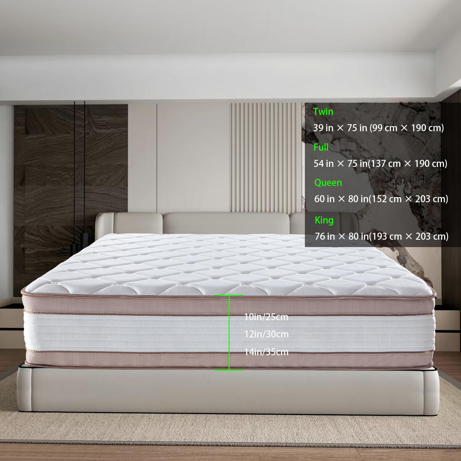 King Size firm Mattress, 12 Inch Firm Hybrid King Bed Mattress in a Box, with Gel Memory Foam and Individual Pocket Springs, Motion Isolation, Strong Edge Support & Pressure Relief No More Back Pain Orthopedic Mattress for Healthy Sleep
