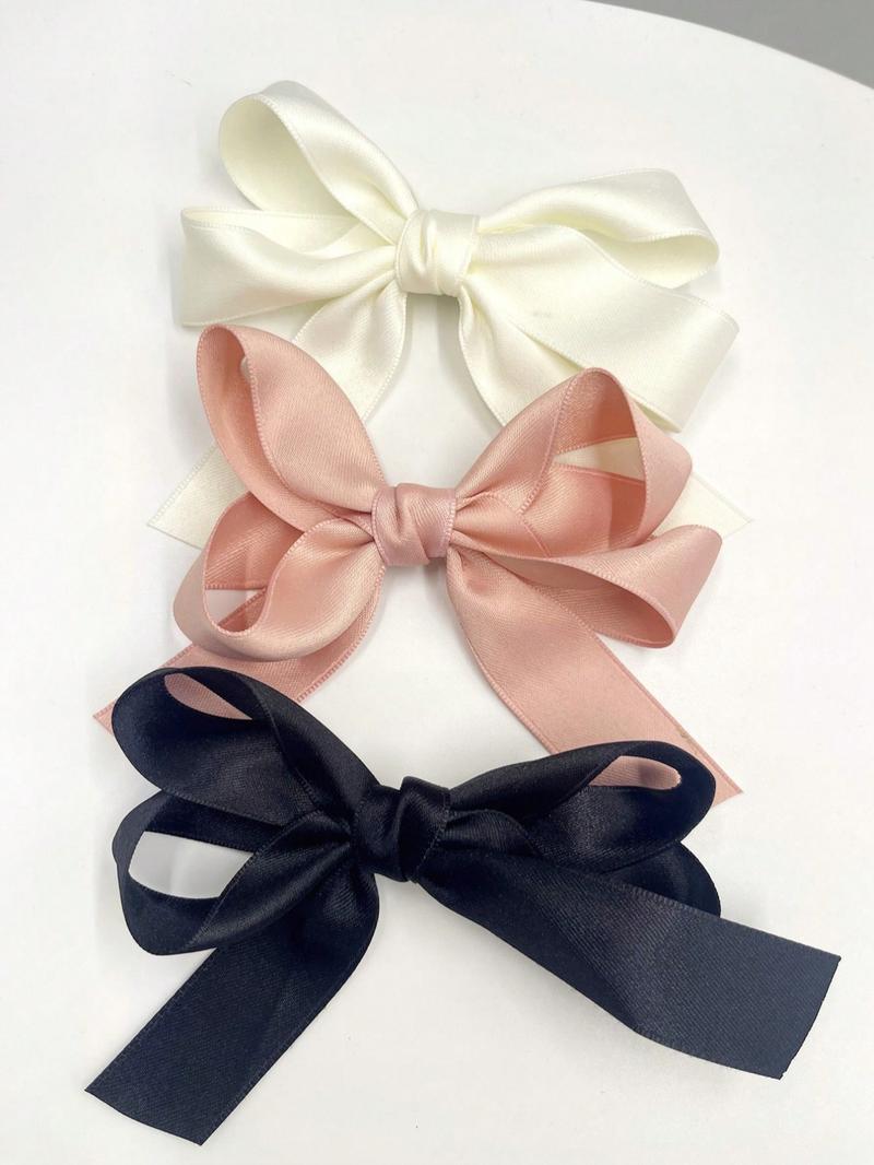 3pcs-Sweet-Chic-Bowknot-Hair-Clips-In-Beige-Pink-And-Black-Cute-Fabric-Hair-Accessories-For-Women-Girls-Perfect-For-Casual-Attire-Or-Vacation-Claw-Clips-Hair-Claws-Hair-Barrettes-School-Stuff