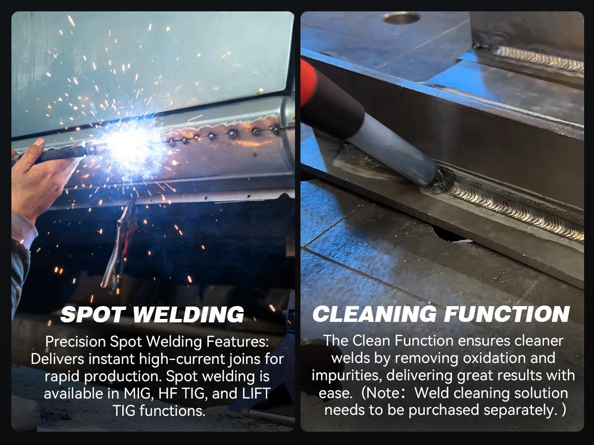 ARCCAPTAIN MIG205MP MIG Welder, All-in-One iControl APP Control Plasma Cutter/Pulsed MIG/Flux Core/Spool Gun/Pulsed HF TIG/Lift TIG/Clean/Stick Aluminum Welding Machine 120/240V Dual Voltage Multiprocess Welders Black Friday, Christmas Gifts for Men/Dad