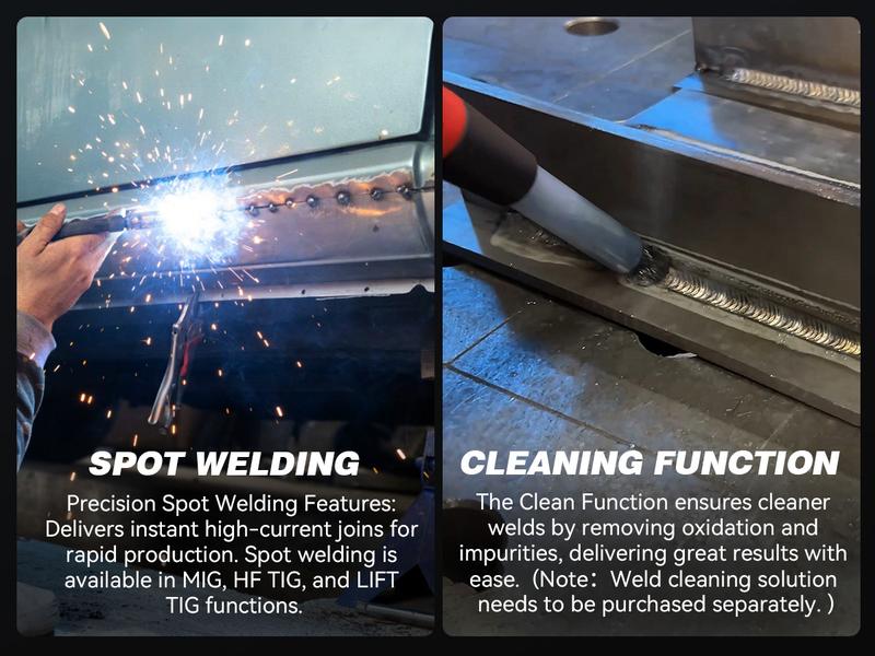 ARCCAPTAIN MIG205MP MIG Welder, All-in-One iControl APP Control Plasma Cutter/Pulsed MIG/Flux Core/Spool Gun/Pulsed HF TIG/Lift TIG/Clean/Stick Aluminum Welding Machine 120/240V Dual Voltage Multiprocess Welders Black Friday, Christmas Gifts for Men/Dad