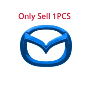 1PCS Car Steering Wheel Center Emblem Cover Sticker Decoration Accessories For Mazda 2 3 6 5 Demio CX3 CX4 CX5 CX-4 CX-5 CX7 CX30 MX3 MX5 MS Speed Axela Atenza