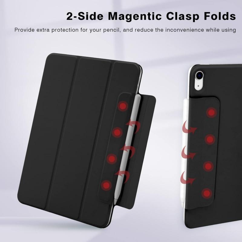 Magnetic iPad Case with Stand, Auto Wake/sleep Function, Compatible with 10.9-Inch iPad Air 4/5 & 11-Inch iPad Air 6/7