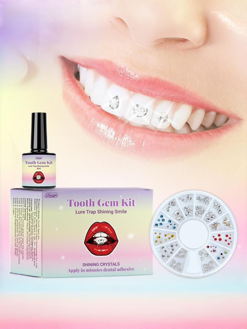 Brilliant Tooth Jewelry Set for Dental Decoration, Easy Installation, Attractive and Durable Teeth Accessories for All Occasions