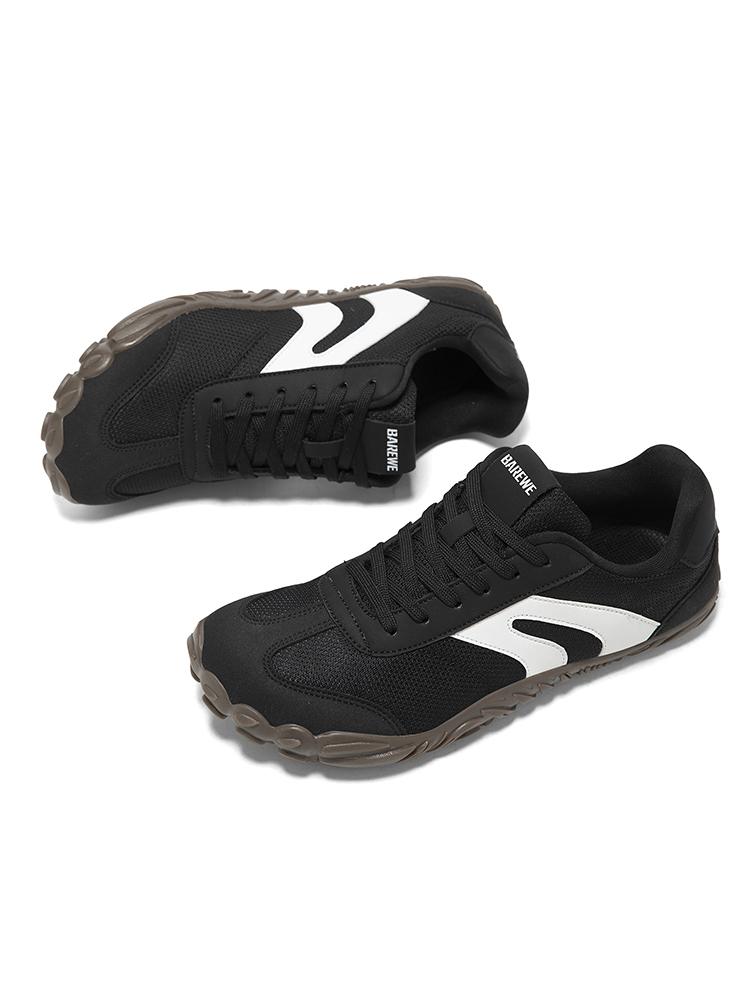 Barewe Unisex Wide Toe Barefoot Shoes, Lightweight Soft Sole Walking Shoes, Spring Fall Casual Skateboard Sports Shoes