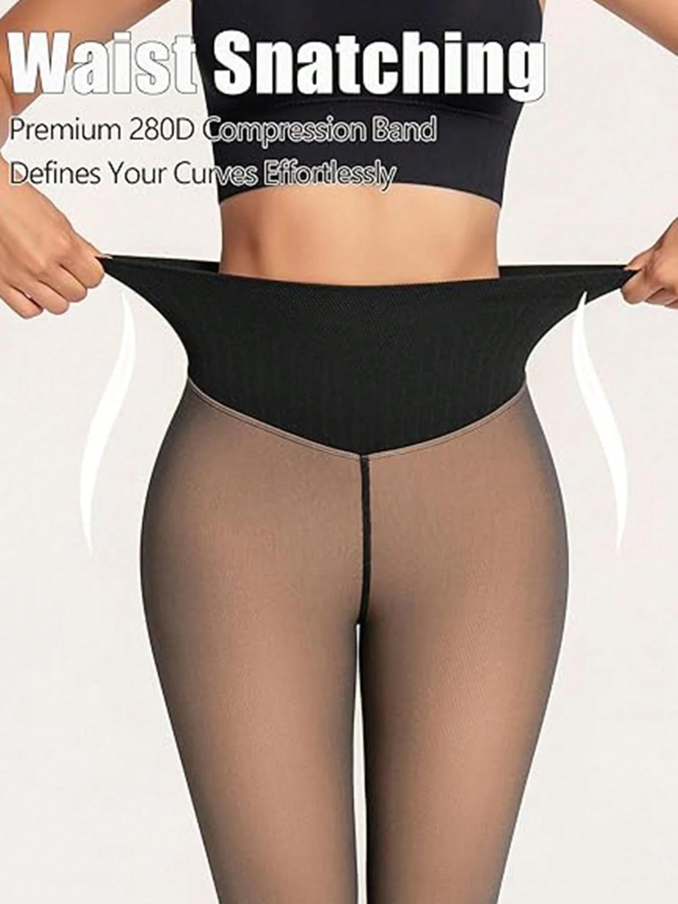 Women's Fleece Lined Sports Tight Leggings, Original Magic Fleece Inner Pants, High Waisted Legging, Multiple Sizes Available, Comfortable and Warm, Athletic Leggings, Fitness Leggings