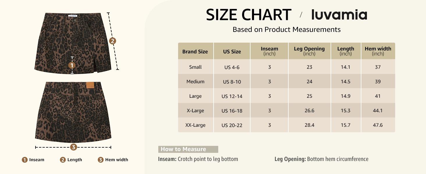 luvamia Skorts for Woman Leopard Cheetah Print Mini Skirt with Shorts High Waisted Trendy Cute Stretchy Side Slit Skort