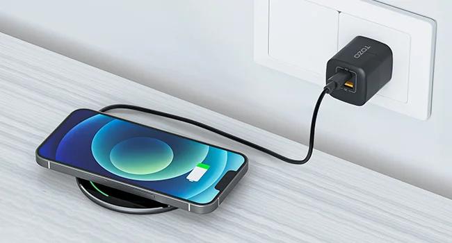 TOZO W1 Wireless Charger, 10W Qi-Certified Fast Charging Pad Electronic Smartphone Cellphone Mobile FathersDayGift