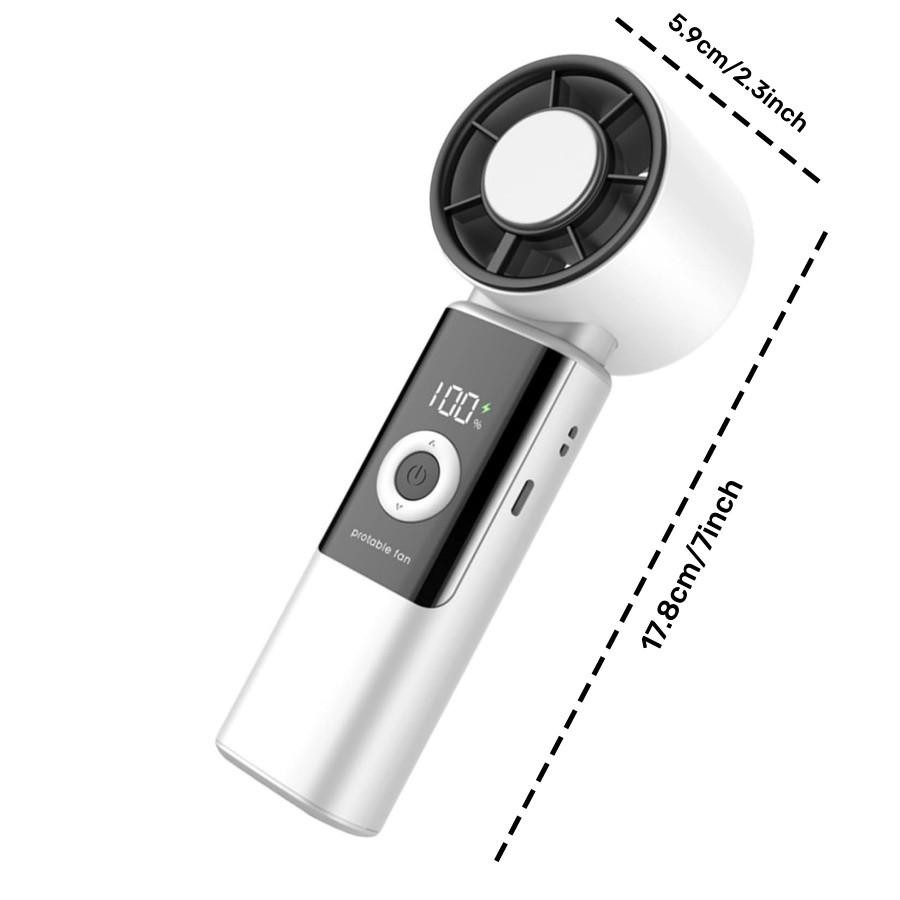 Rechargeable Handheld Fan, Foldable Cooling Device for Outdoor Activities, Portable & Lightweight Design, Ideal for Travel & Work