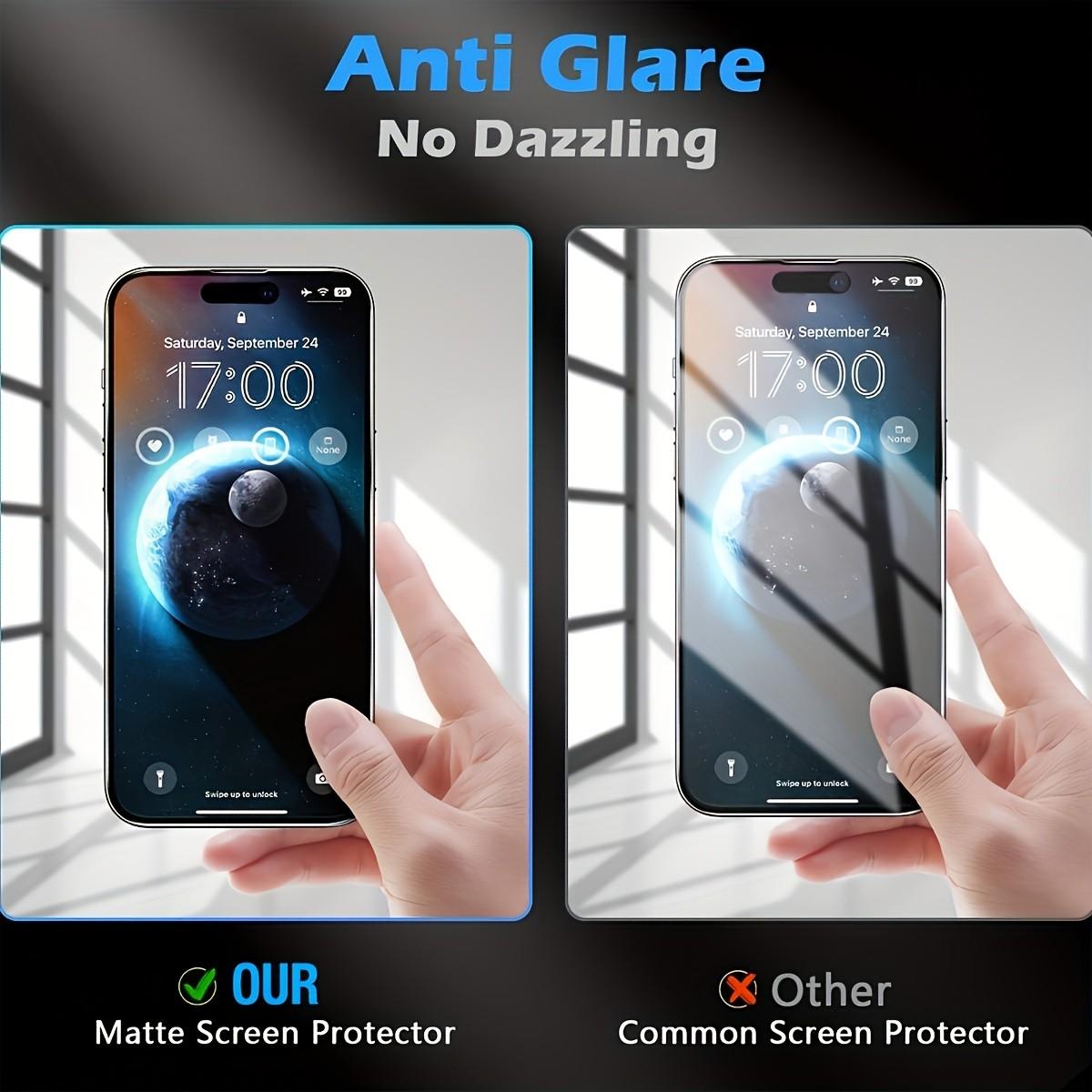 Privacy Matte Ceramic Protective Screen Protector Film, Compatible with iPhone 17 Pro Max/16/15/14/13/12/11, Full Coverage, Anti-Fingerprint, Anti-Glare