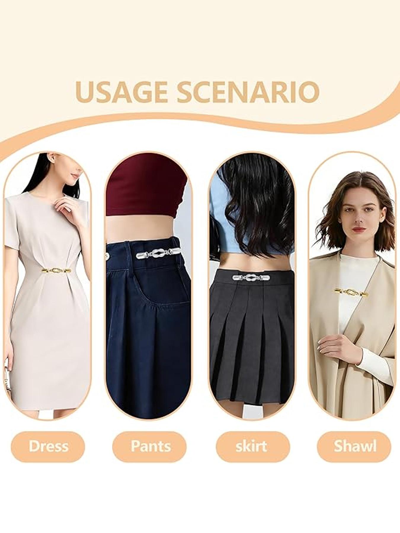 Retro Sweater Clips, Cinch Clip for Variety of Shirts, Shawl Clips, Fashionable Accessory for Stylish