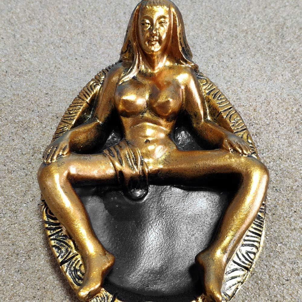 Vintage Resin Bathtub Girl Ashtray, Gothic Style Ashtray, Creative Living Room Home Desktop Decoration, Tabletop Ornament