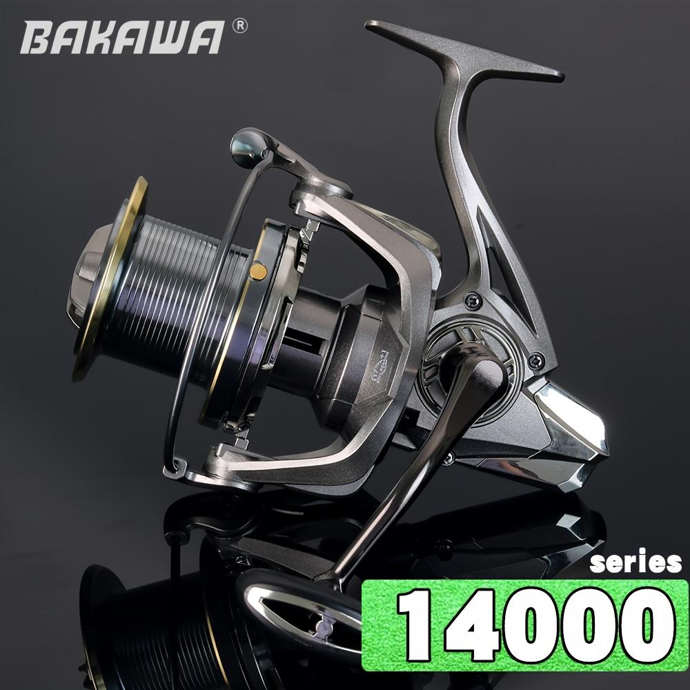 Bakawa Large Spinning Fishing Reel 4.8:1 Ratio, Freshwater Saltwater Fishing Gear, 10000-14000 Series, Max Drag 66lb, Surf Fishing Reel