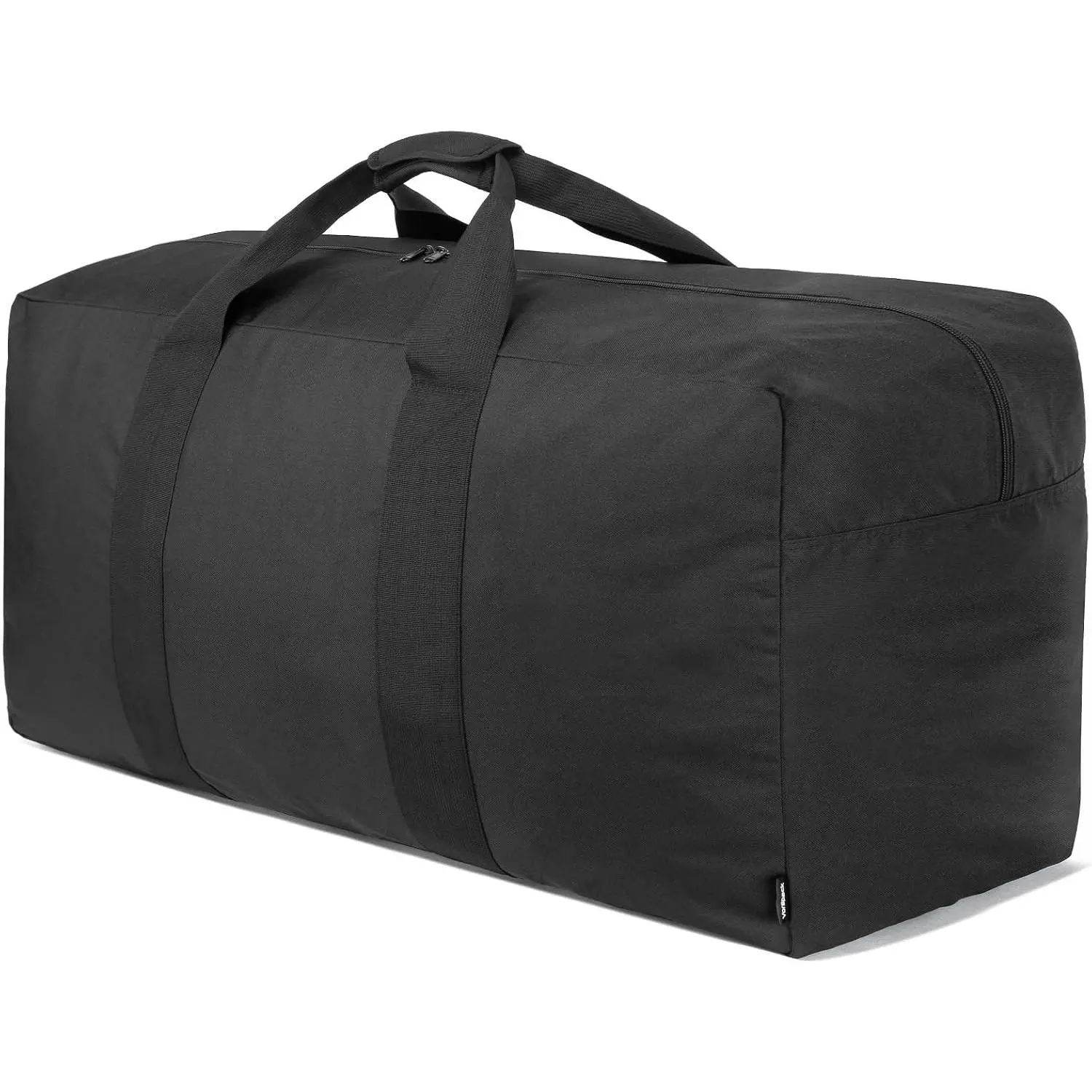 100L Extra Large Duffle Bag for Travel, Camping - Black | Foldable Travel Bag, Thickened 600D Polyester, Tear-Resistant, Padded Handle, Ideal for Moving, Weekend, Overnight, Hospital