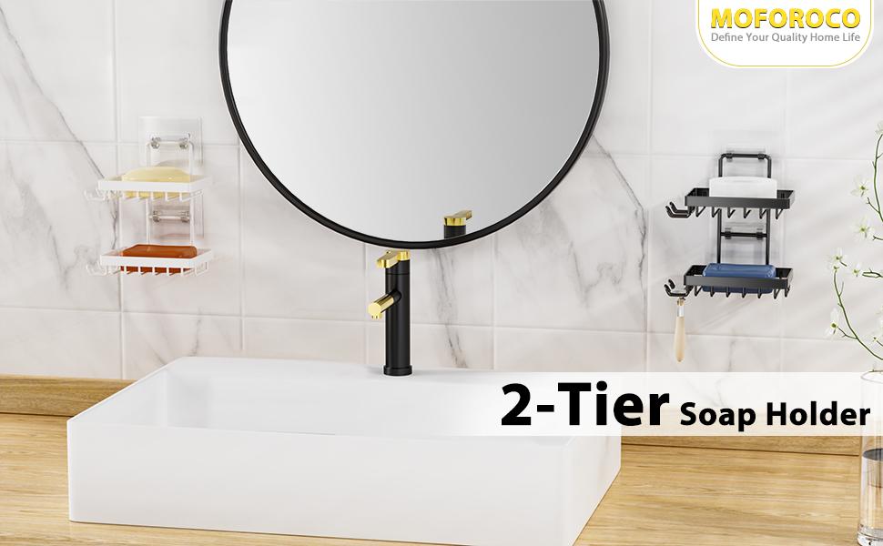 3 Tier Pink Soap Dish Holder for Shower Wall, No Drilling, 304 Stainless, Soap Bar with 4 and Razor Holder for Shower, Shampoo Bar Holder for Girly Accessory 3 Tier Pink Soap Dish Holder for Shower Wall, No Drilling, 304 Stainless, Soap Bar with 4 and Razor Holder for Shower, Shampoo Bar Holder for Girly Accessory