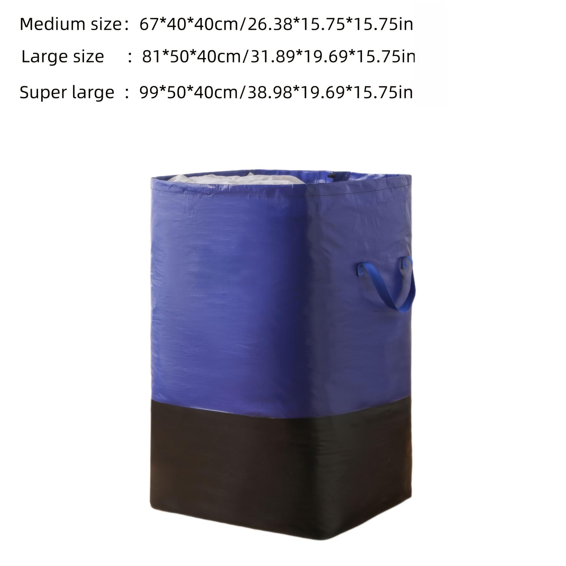 Moving Bag with Durable Handle and Secure Drawstring Closure, Large-Capacity Foldable Space-Saving Storage Tote Bag for Moving, Travel and Dormitory Use, Storage Carrying Bag