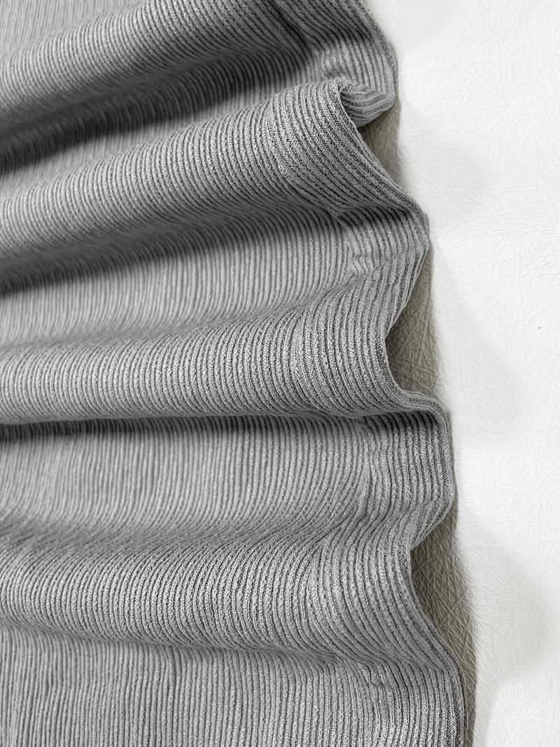 Women's Plain Sporty Casual Flare Pants, Thin Ribbed Long Pants for Sports Home Leisure, All Seasons Fashion