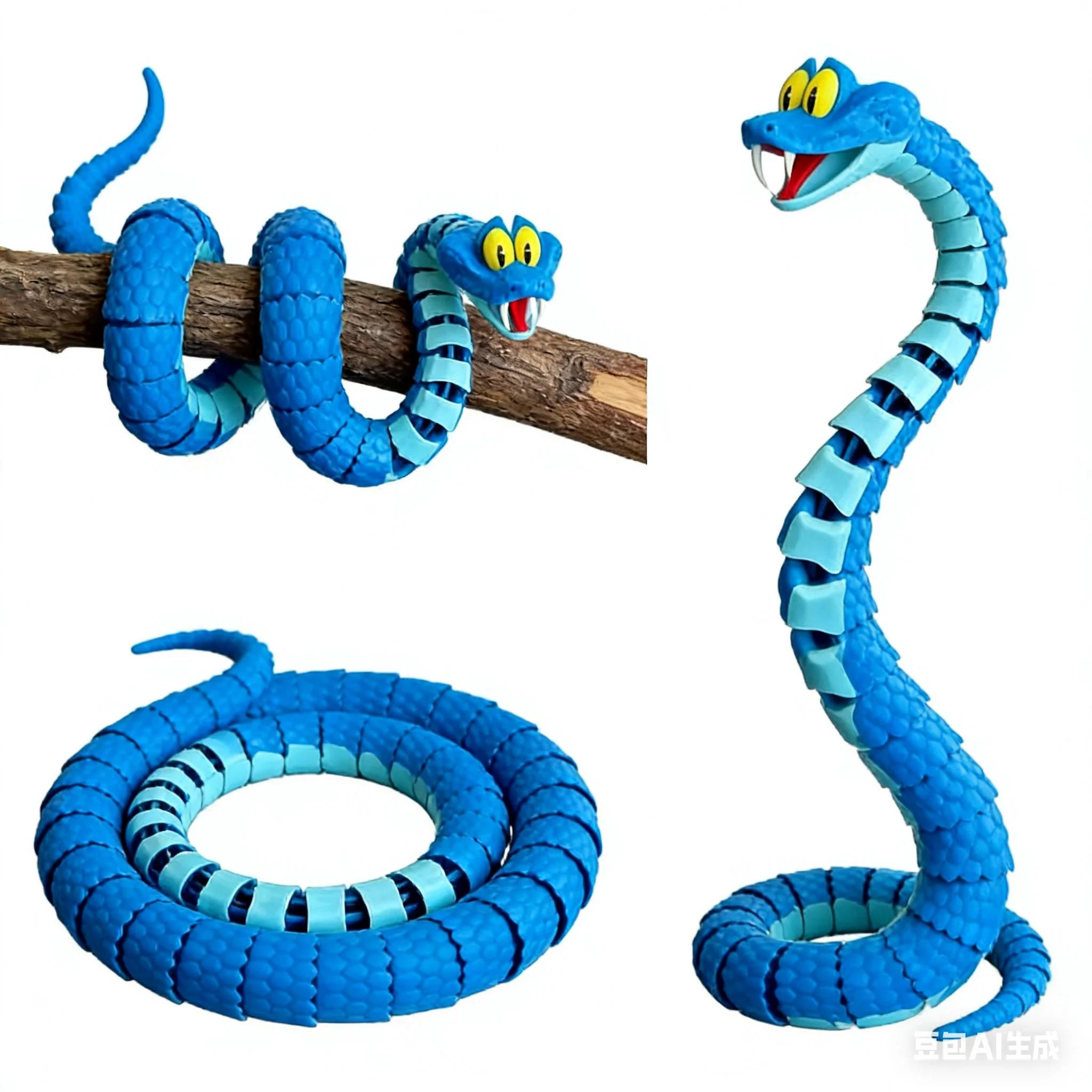 1/2/3PCS 30/68CM Gareth Snake: Joint Simulation Toy Snake From Zootopia, 3D Printed Gareth Snake Model, Stress Relieving Toy, Children'S Gift