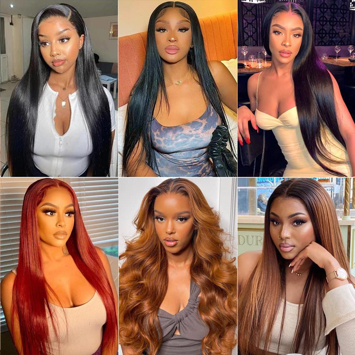 30"=$114 HD Transparent 13x6 Lace Frontal Wigs Human Hair Straight Pre-Plucked With Baby Hair 13x4 Lace Front Wig Smooth Virgin Hair For Women