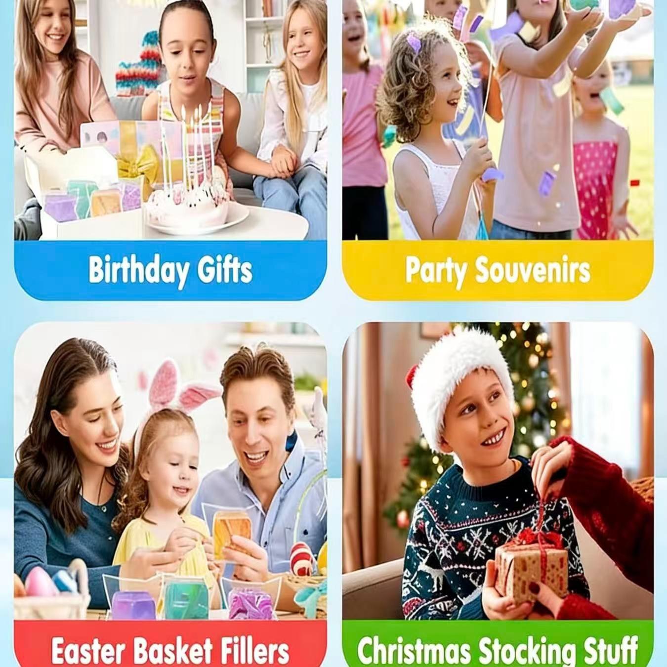 1pc Fidget Toys Squishy Stress Cube, Stress Balls for Kids Squishies Relax, Ice Squishy Cube Sugar Balls, Sensory Toys for Kids with Autism, Fidgets for Classroom Prize Toys, Valentine's Day Christmas Halloween Gifts, Easter Basket Fillers, Office