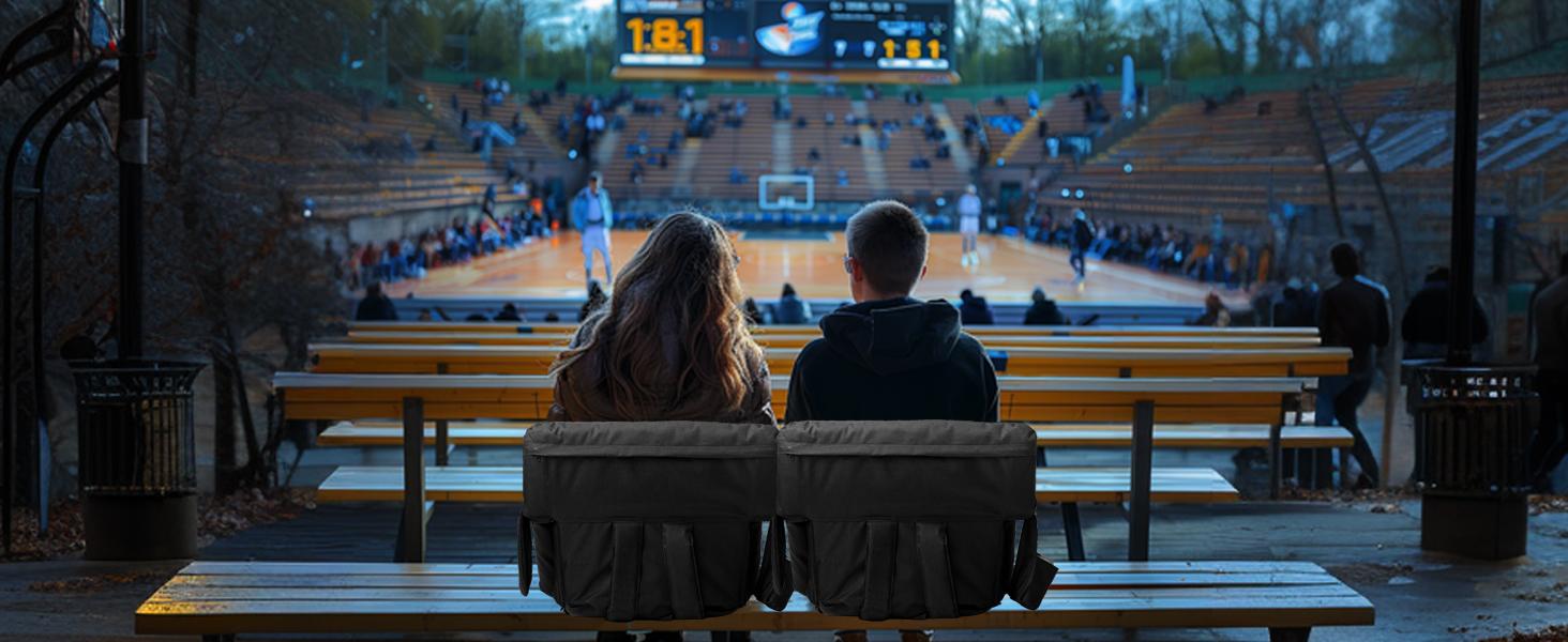 Lilypelle Heated Stadium Seats Bleacher Seat with Back Support & Arm Armrest, Portable 6 Reclinng Positions Stadium Chair for Sports Events, Outdoors(Power Bank is Not Included) Lilypelle Heated Stadium Seats Bleacher Seat with Back Support & Arm Armrest, Portable 6 Reclinng Positions Stadium Chair for Sports Events, Outdoors(Power Bank is Not Included)