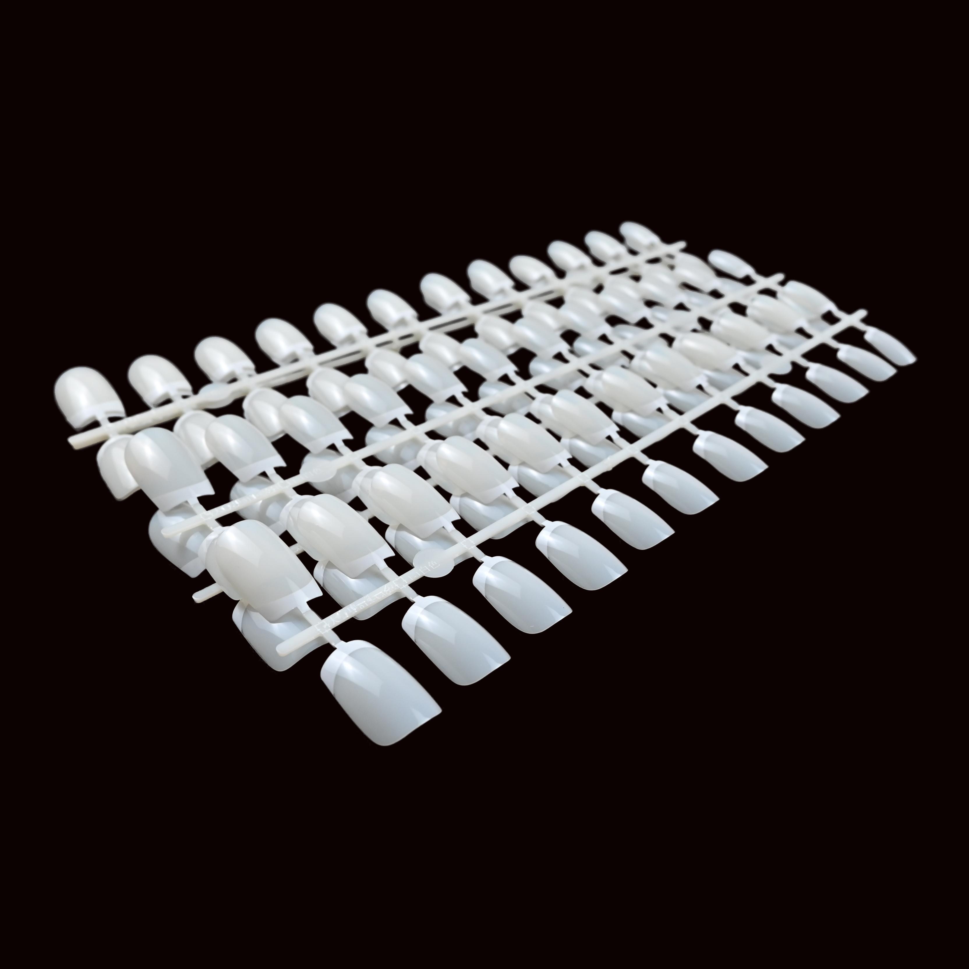 120pcs Short Square False Nails, 12 Sizes, Base/french Tip, Press-On, Salon Quality, Acrylic Nail Extensions, Single Item