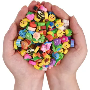 300PCS Mini Cute Pencil Erasers for Kids,Animals and Fruits Erasers Bulk for Back to School Gift(Animals and Fruits, Small)