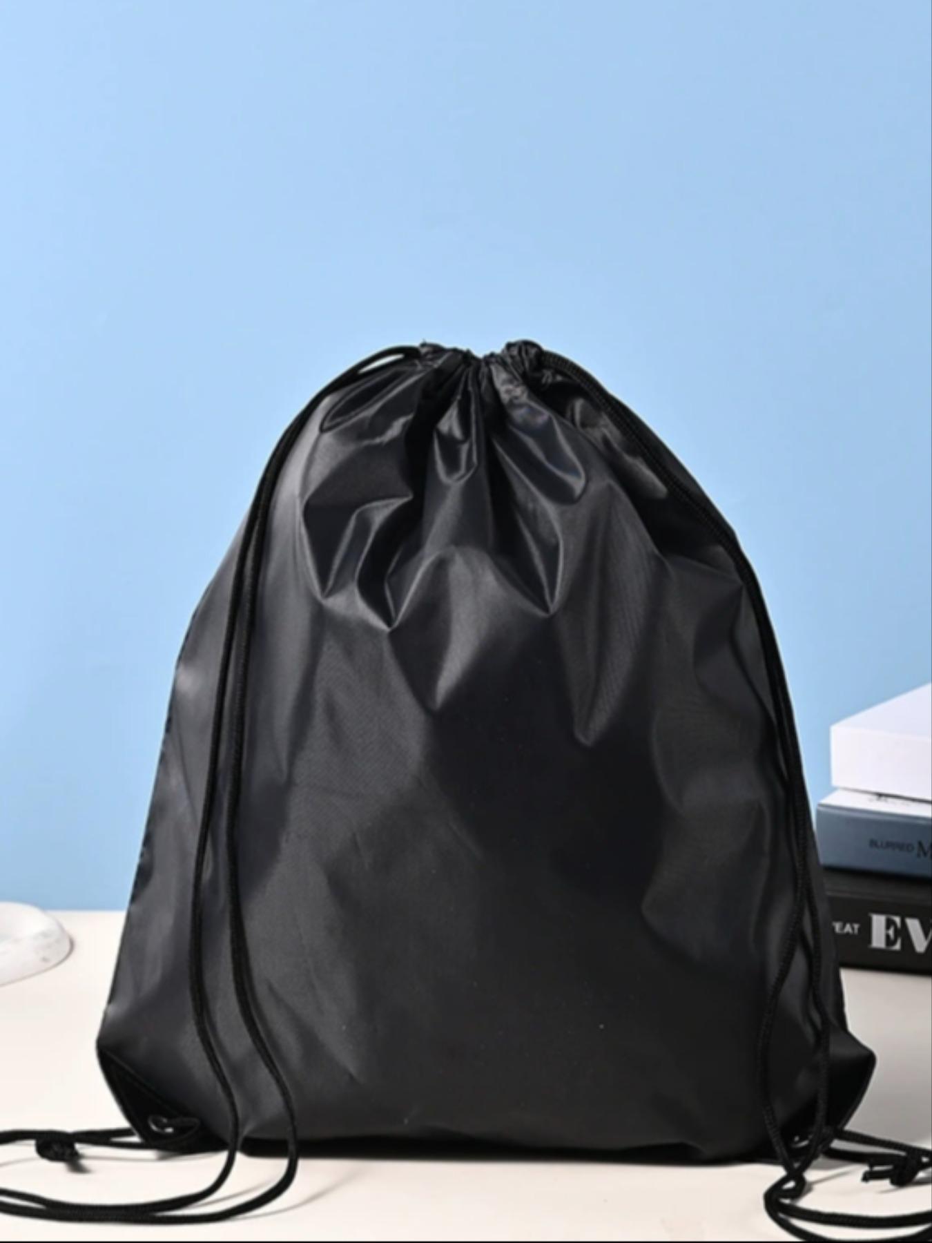 Customizable 210D Polyester Drawstring Bag, Oxford Cloth Backpack, Sporty Shoulder Bag, Ready Stock, Pull Cord Design