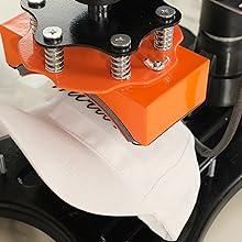 AKEYDIY Heat Press, 12x15 Inch Heat Press Machine Combo for T-Shirts, 850W Digital Transfer Sublimation T-Shirt Printing Machine, 360° Swing Away Tumbler Heat Press for Bags Mugs Hats Plates Caps Plates (Orange)