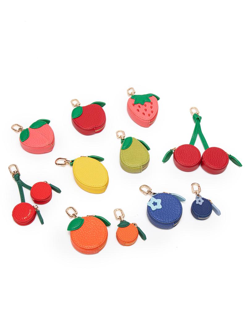Fruit bag pendant, keychain fruit pendant, keychainaccessory, compatible with airine tag wallet, perfect giftfor bags and backpacks, all season casual style, Ideal Gift, Keychain Wristlet