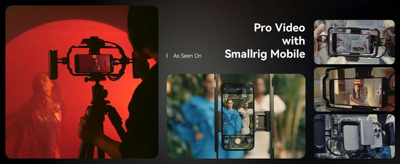 SmallRig Universal Phone Cage, Smartphone Video Rig Kit with Handles, Handheld Filmmaking Vlogging Case Stabilizer for Videomaker, for iPhone for Samsung for Pixel and Other Android Phones for iphone 17 Pro/MAX Selfie Cellphone