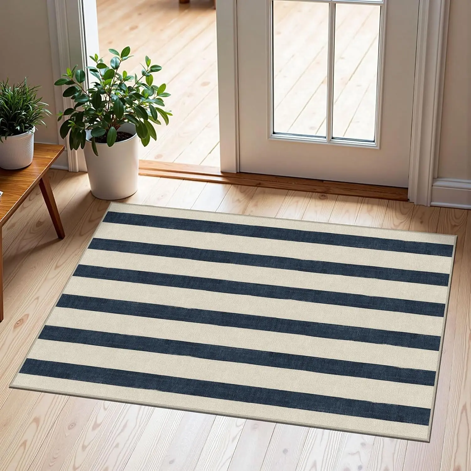 Striped - Blue / White